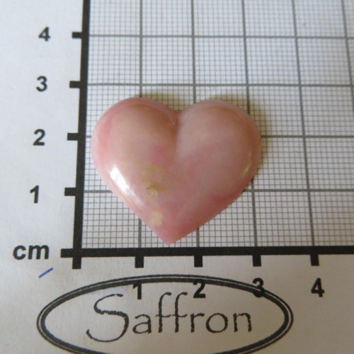 Růžový opál - Peru srdíčko č.1 — foto 2
