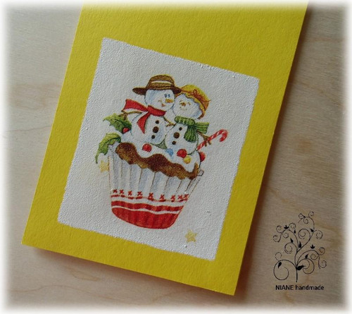Ozdobná obálka na peníze - vánoční cupcake — foto 2