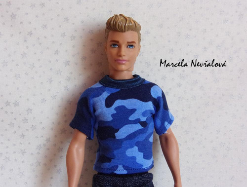 Modré maskáčové tričko pro KENA — foto 2