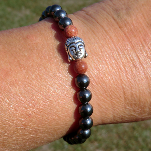 Budha * Hematit s Goldstone * Energie — foto 6