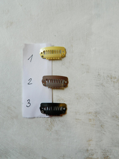 Peříčkový clip (sponka) do vlasů 20 cm — foto 3