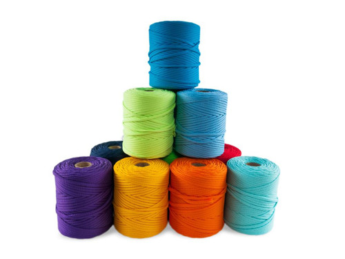 Oděvní šňůra - oranžová, 100% Polyester, 4 mm — foto 3