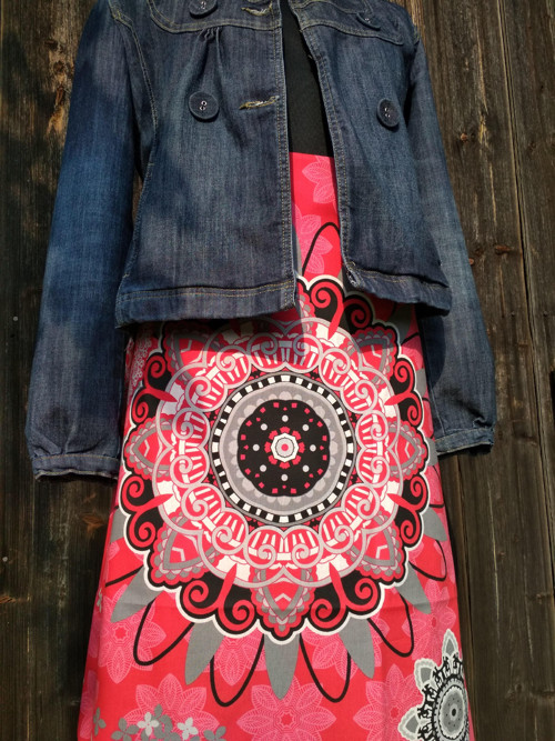 Mandala red_ maxi sukne — foto 6