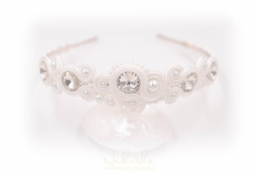 Svadobná soutache čelenka — foto 2
