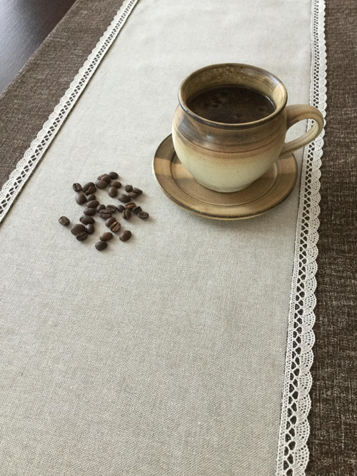 Běhoun s krajkou - káva — foto 3