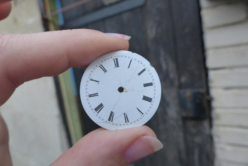 Smaltovaný ciferník 27 - materiál pro steampunk — foto 2