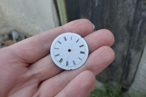 Smaltovaný ciferník 27 - materiál pro steampunk — foto 3