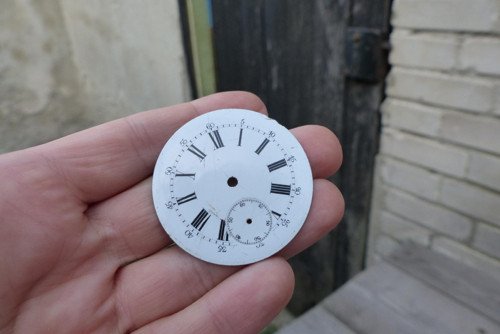 Smaltovaný ciferník 31 - materiál pro steampunk — foto 3