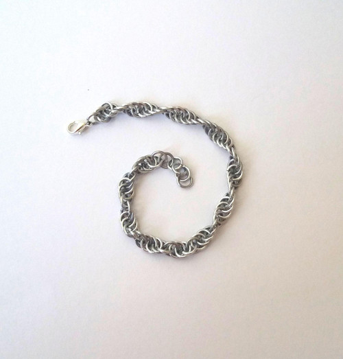 Spiral chain náramek - Stříbrný — foto 3