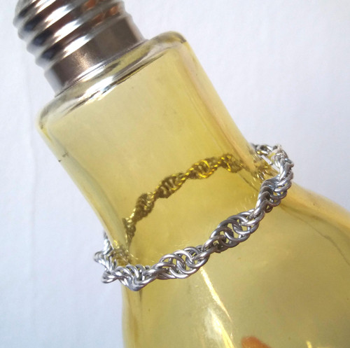 Spiral chain náramek - Stříbrný — foto 5