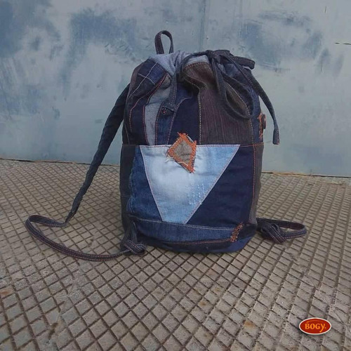 Unisex sešívaný batoh s kulatým dnem, zerowaste 2 — foto 2