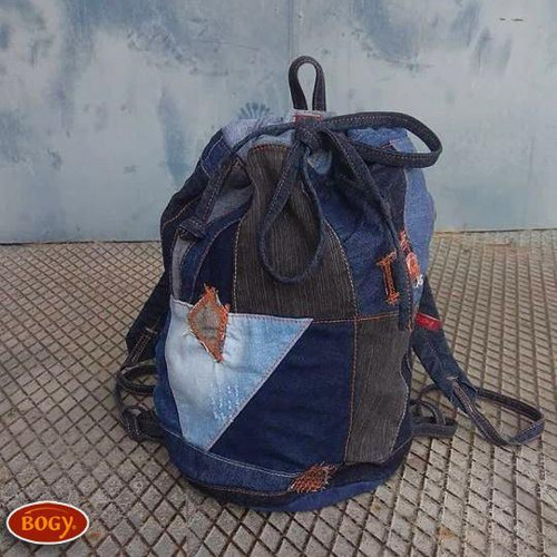 Unisex sešívaný batoh s kulatým dnem, zerowaste 2 — foto 4