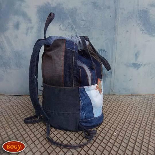 Unisex sešívaný batoh s kulatým dnem, zerowaste 2 — foto 6
