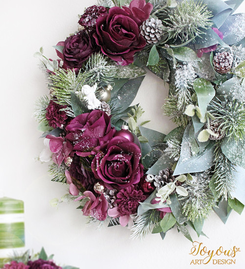 Elegantní zimní věnec — foto 3