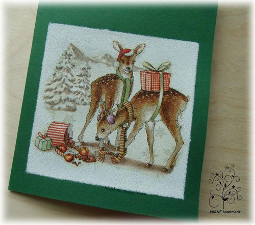 Vánoční přání - srnečky — foto 2