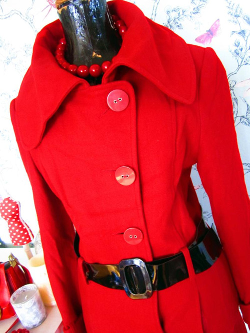 Kabátek retro red — foto 2