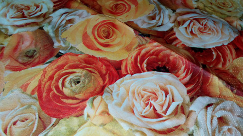 Ubrousek decoupage růže, oranžový — foto 2