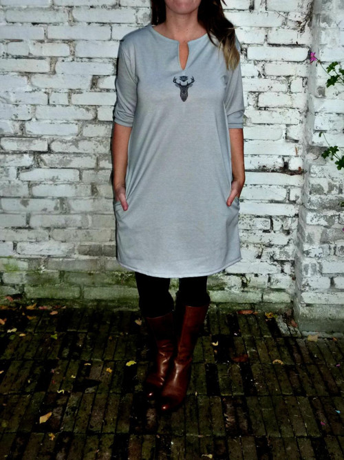 Šedé - oversize,kapsy — foto 3