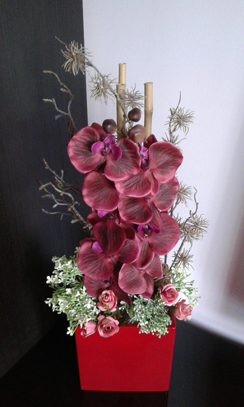 Moderní aranžmá s orchidejí — foto 5
