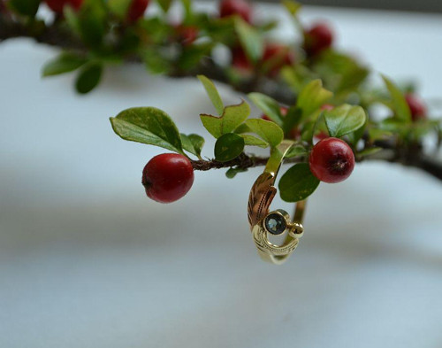 Na měsíci - prsten s olivínem — foto 3