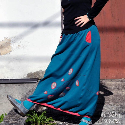 Podzimní rostlinná...maxi sukně — foto 2