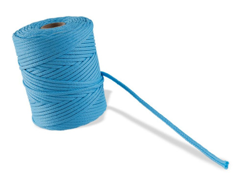 Oděvní šňůra - světle modrá 100% Polyester, 4 mm — foto 2