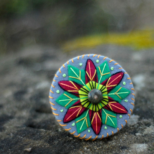 Brož mandala s jaspisem — foto 5