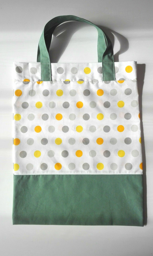Puntíčková nákupní taška — foto 2