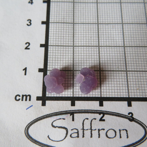 Třpytivý Grape Chalcedon Indonésie, pár č.7 — foto 2