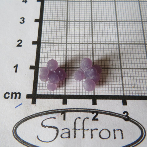 Třpytivý Grape Chalcedon Indonésie, pár č.8 — foto 2