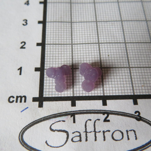 Třpytivý Grape Chalcedon Indonésie, pár č.9 — foto 2