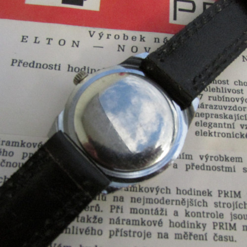 Hodinky Prim "TELEVIZE", z roku 1978 s datumem — foto 3