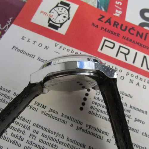 Hodinky Prim "TELEVIZE", z roku 1978 s datumem — foto 4
