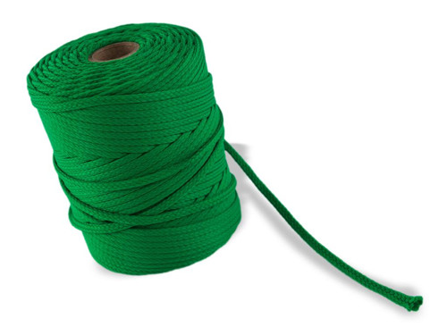 Oděvní šňůra - zelená 04, 100% Polyester, 4 mm — foto 2