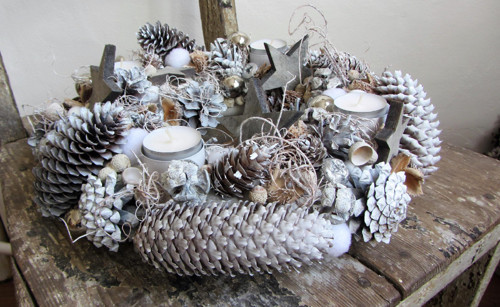 Stříbrný svícen adventní / sleva — foto 2