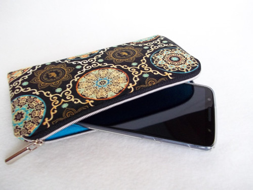 Obal na mobil - Slon, mandala ( 18 cm) — foto 4
