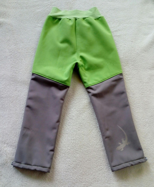 Zimní softshell. kalhoty do pasu - vel.104 - 110 — foto 2