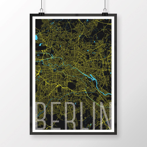 BERLÍN, 50x70cm, elegantní, černý — foto 2