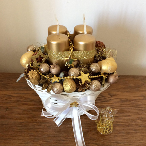 Adventní svícen s andílkem — foto 2