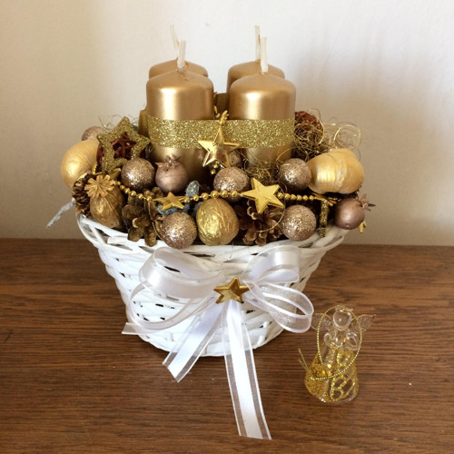 Adventní svícen s andílkem — foto 3