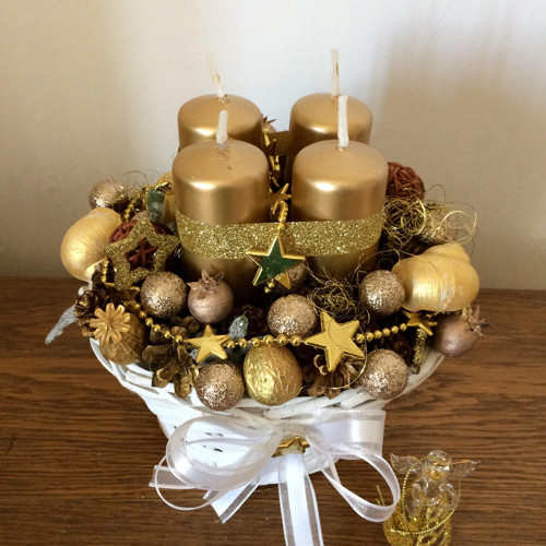 Adventní svícen s andílkem — foto 4