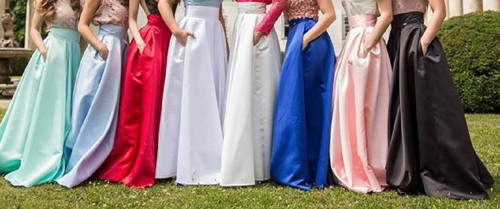Retro Společenská Široká Sukně Maxi/ Midi/ Mini — foto 4