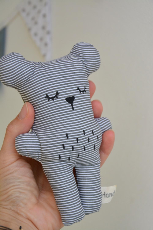 Wide Bubu Bear Mini grey stripes — foto 4