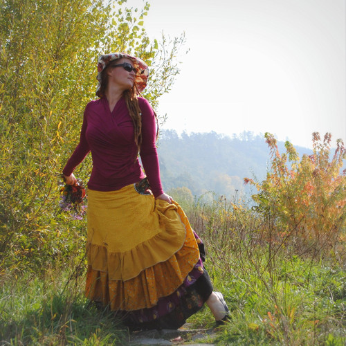 "Pravá podzimní", vrstvená maxisukně — foto 4