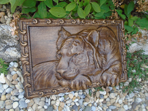 Drevorezba tiger — foto 2