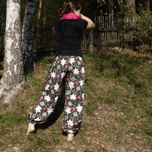Turecké kalhoty Exotické květy — foto 6