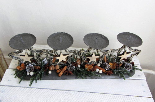 Neutrální adventní svícen — foto 2