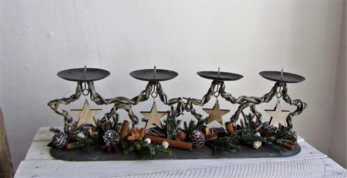 Neutrální adventní svícen — foto 3