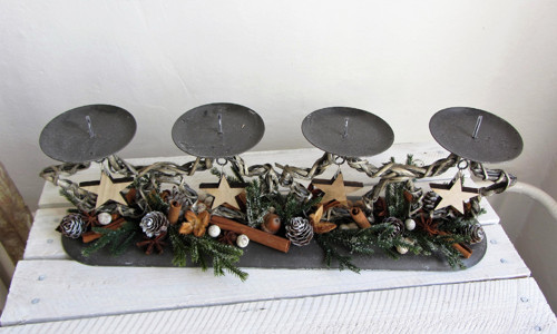 Neutrální adventní svícen — foto 4