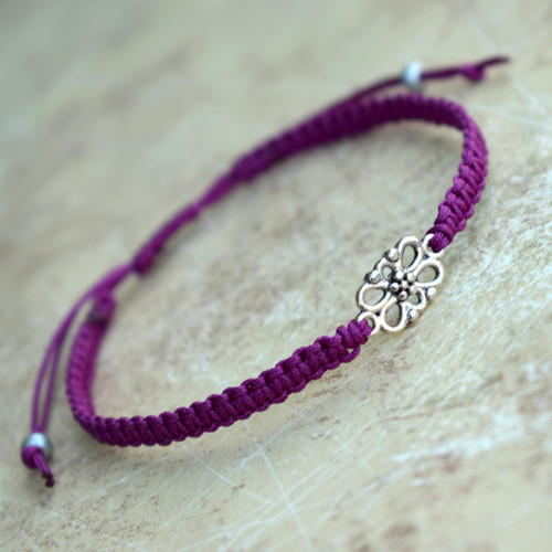 Fialová harmonie - shamballa náramek... — foto 2